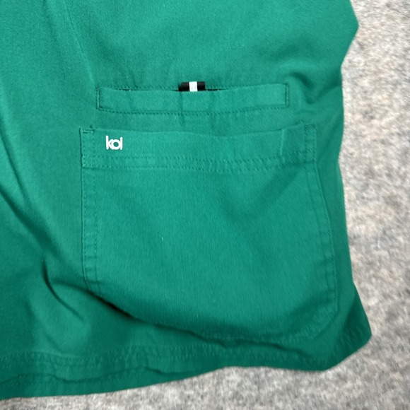 Lot of 2 Koi Next Gen Scrub Top XL Green Short Sleeve Medical Nurse Doctor - Picture 6 of 7